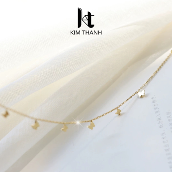 lắc chân titan mặt bướm mini- trang sức sỉ Kim Thanh