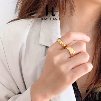 Nhẫn Titan coco - trang sức sỉ Kim Thanh