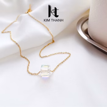 Dây chuyền titan sáng bóng, bền màu, thiết kế tối giản – phụ kiện thời trang cao cấp Trang sức sỉ Kim Thanh.