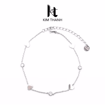 Lắc chân titan cao cấp, không gỉ sét, không phai màu, bền đẹp theo thời gian – Trang Sức Sỉ Kim Thanh.