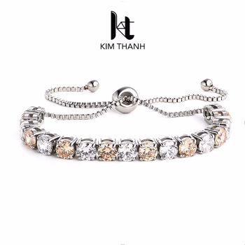 Lắc tay tennis thép không gỉ - Trang sức sỉ Kim Thanh